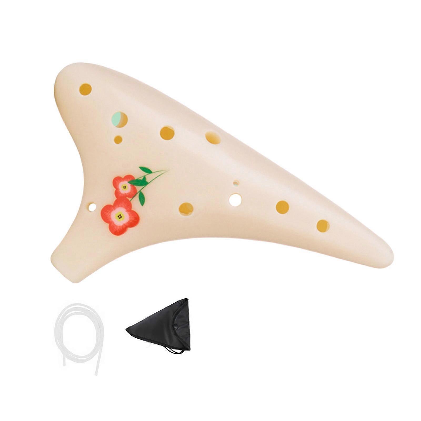 Resins Ocarina For Beginners Featuring 12 Precisions Holes And Clear Sound Quality For Practice Or Performances Multicolor