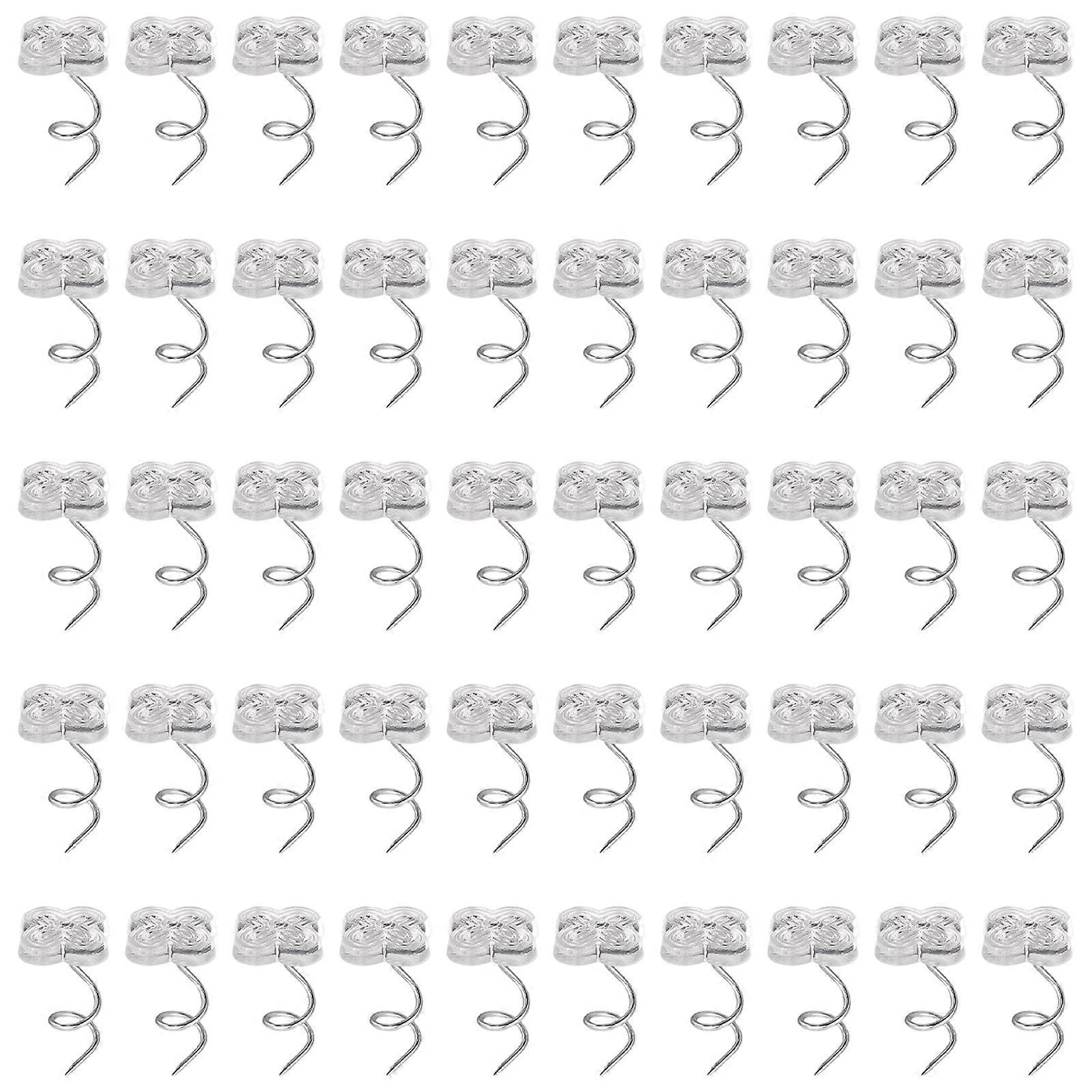 Not Slip Twist Nails Heavy Duty Metal Fasteners Secure Fixing Boxed Designs Easy Twist Clip For Sofa Carpet Bedding Multicolor