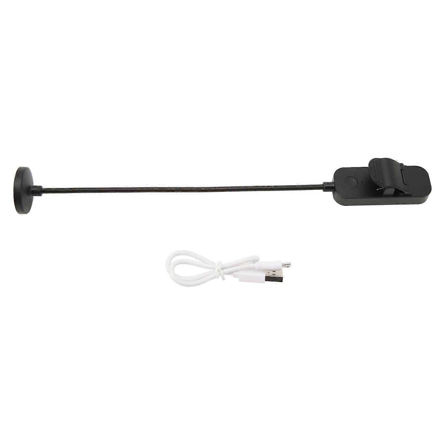 LED Book Light 3 Color Temperature Stepless Dimming USB Rechargeable Clip On Reading Light for Readi