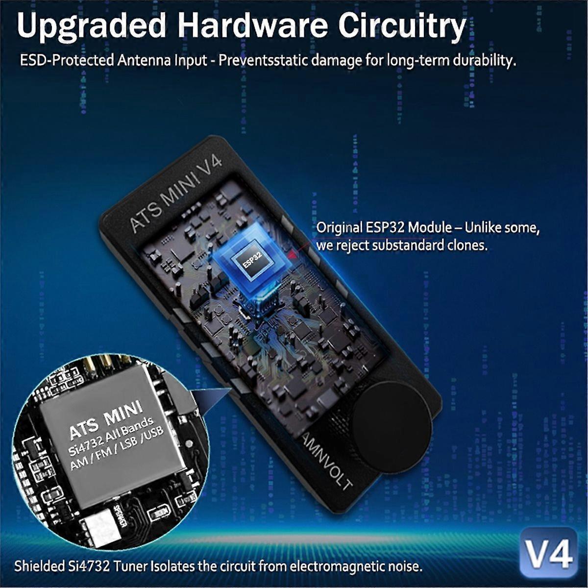 Upgrade V4 ATS MINI SI4732 Radio ALL Band Receiver