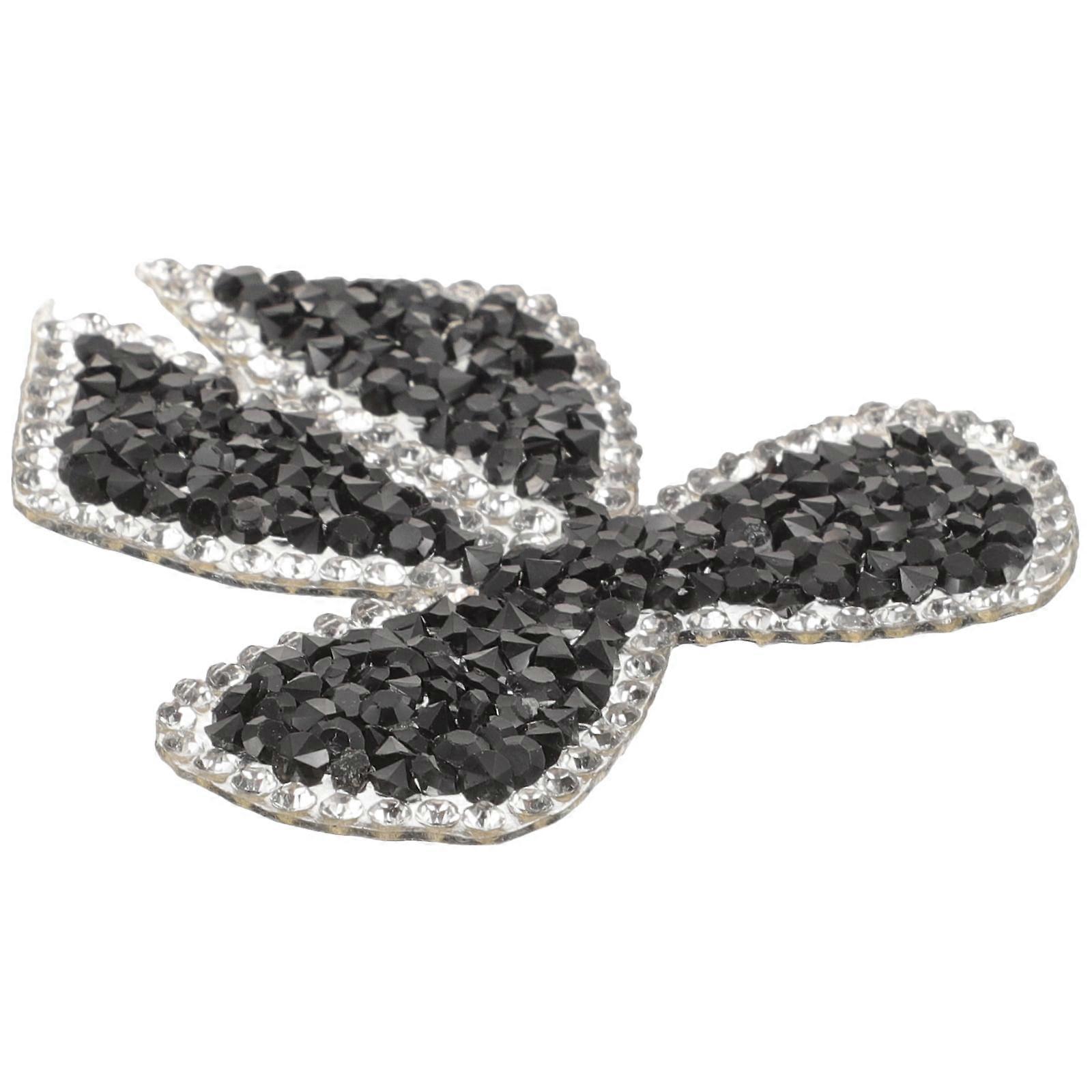 Rhinestone Applique Patch Decorative Sewing Bowknot Patch Bowknot Iron On Patch Clothing Decor