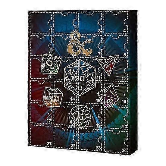 DND Advent Calendar 2024 Random Polyhedral Dice Countdown Calendar 24 Days Christmas Miniatures