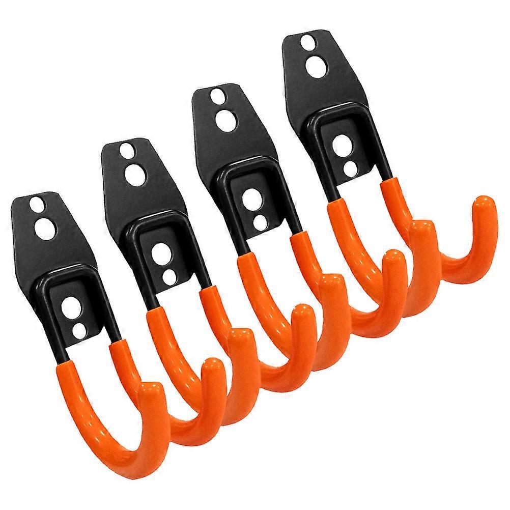 Wall Mounted Garage Hook Tool Hook for Hanging 4Pcs Orange Utility