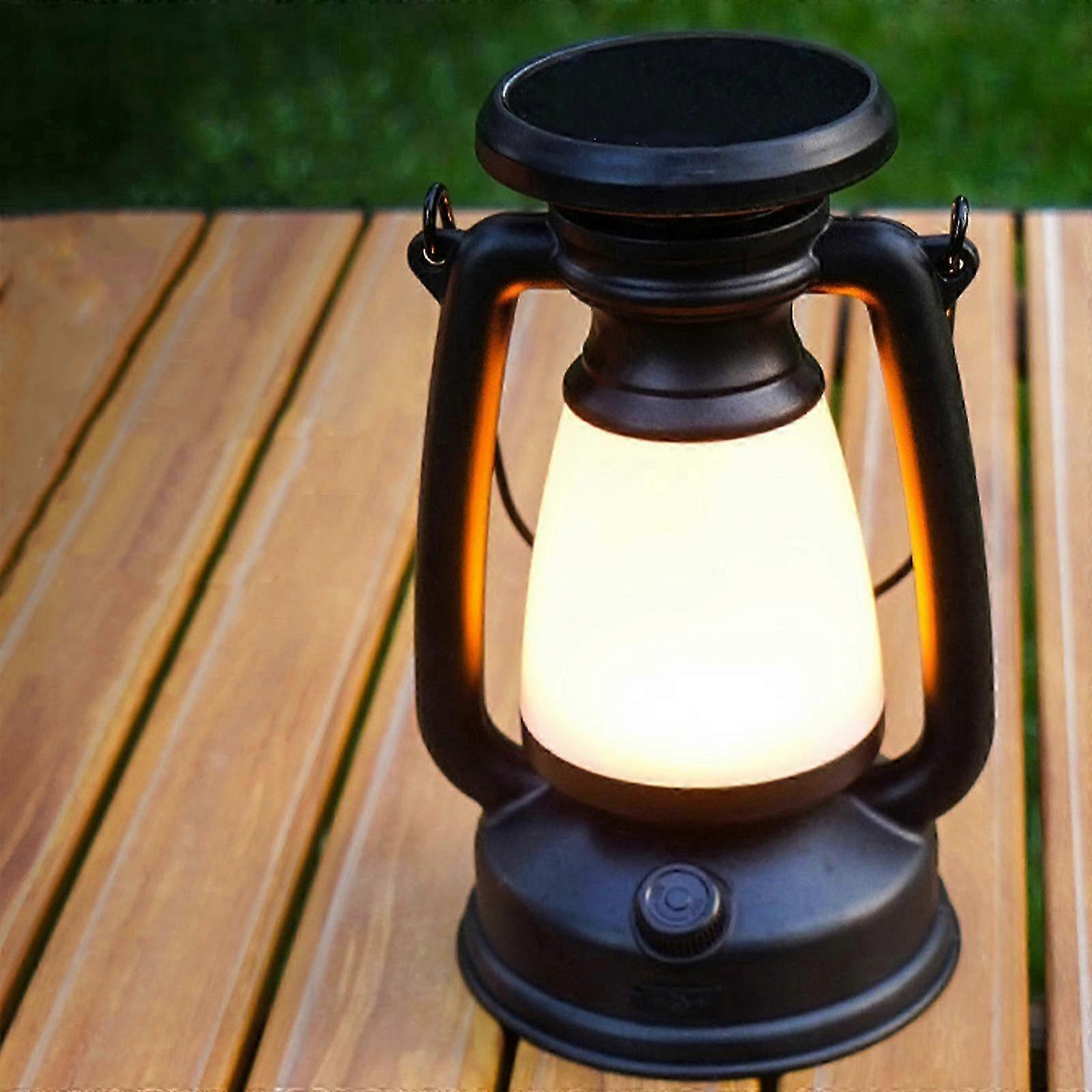 Retro Camping Light TYPE-C Rechargeable Multi-function Outdoor Camping Light Adjustable LDE Tent Light