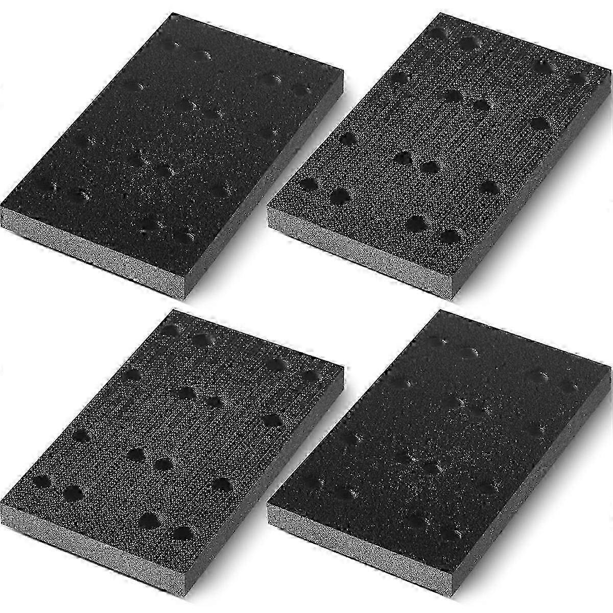 4 Pcs Soft Black Foam Sanding Pads Interface Sander Backing Pad compatible with Festool RS400 LS130 p