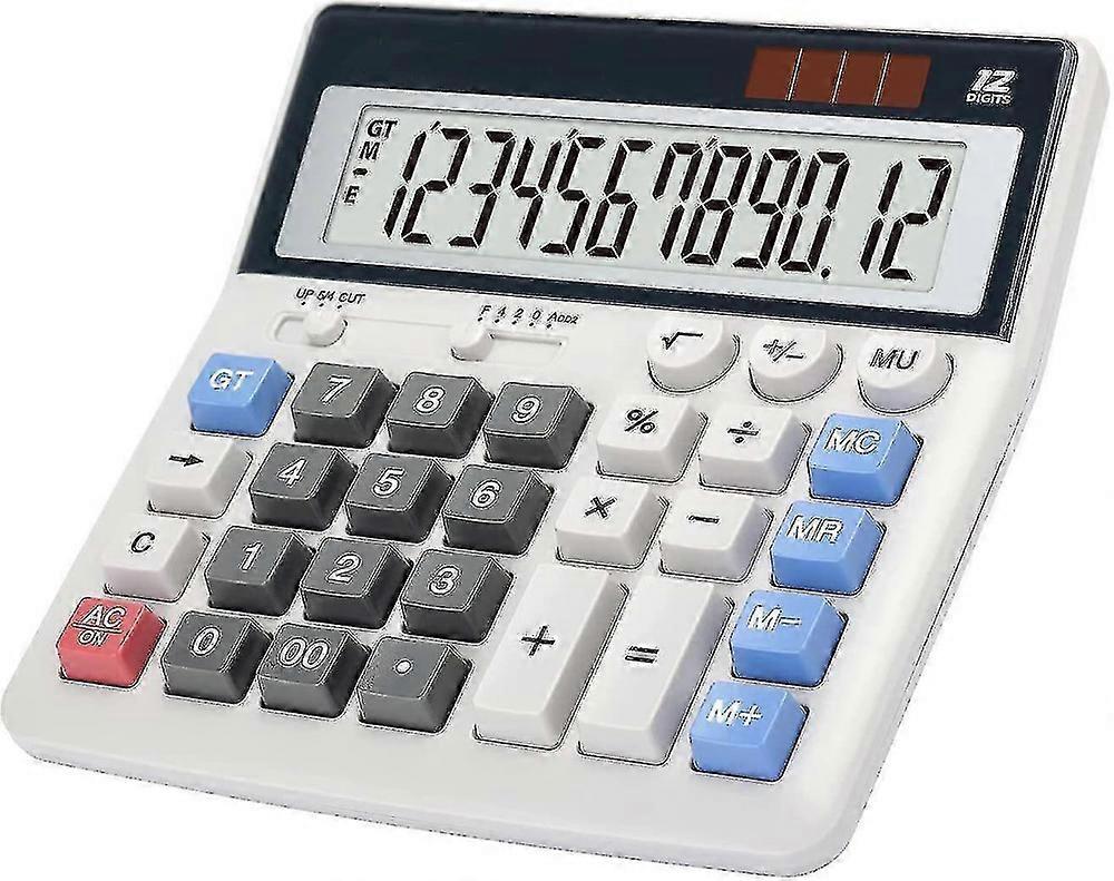 Calculator Large Keys Large Display 12-digit Desk Calculator Office Calculator
