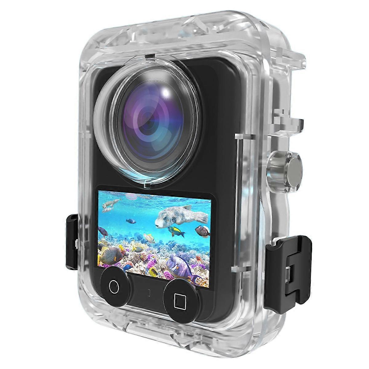 For DJI Osmo 360 Action Camera Waterproof Housing Magnetic Quick Release 60m Underwater Case with 2-