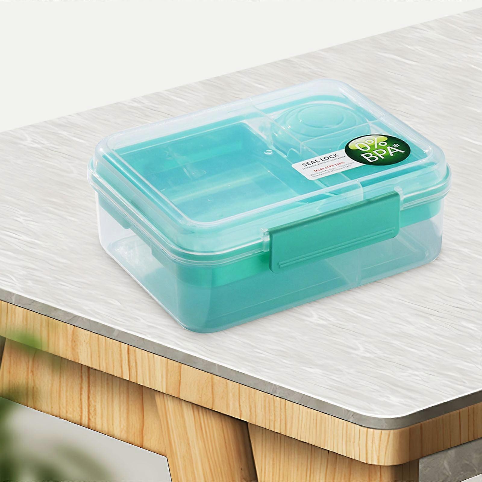Quinlirra Portable Double Layer Lunch Box with Compartments, Bento, Salad & Picnic Container - Deals of the Day Clearance