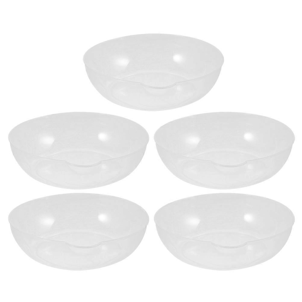 Plastic Scale Tray Kitchen Weighing Pan for Measurement 5Pcs White Set