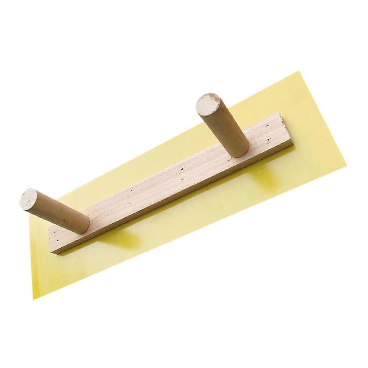 Flat Head Drywall Smoothing Tool Double Handle Plastering Trowel with Comfortable Grip for Wall Finishing