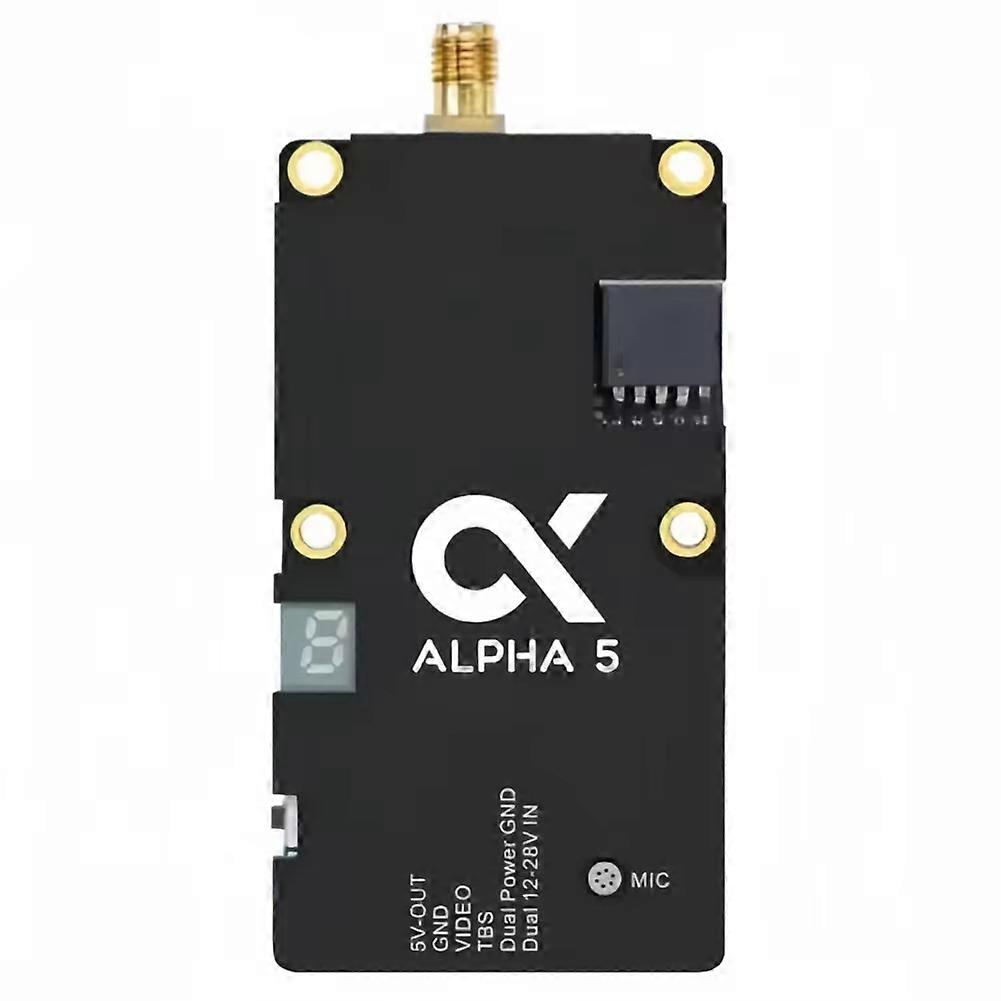 5.8G 5W FPV VTX for Alpha 5W VTX 5.8GHz High Power Smart Audio Video Transmission