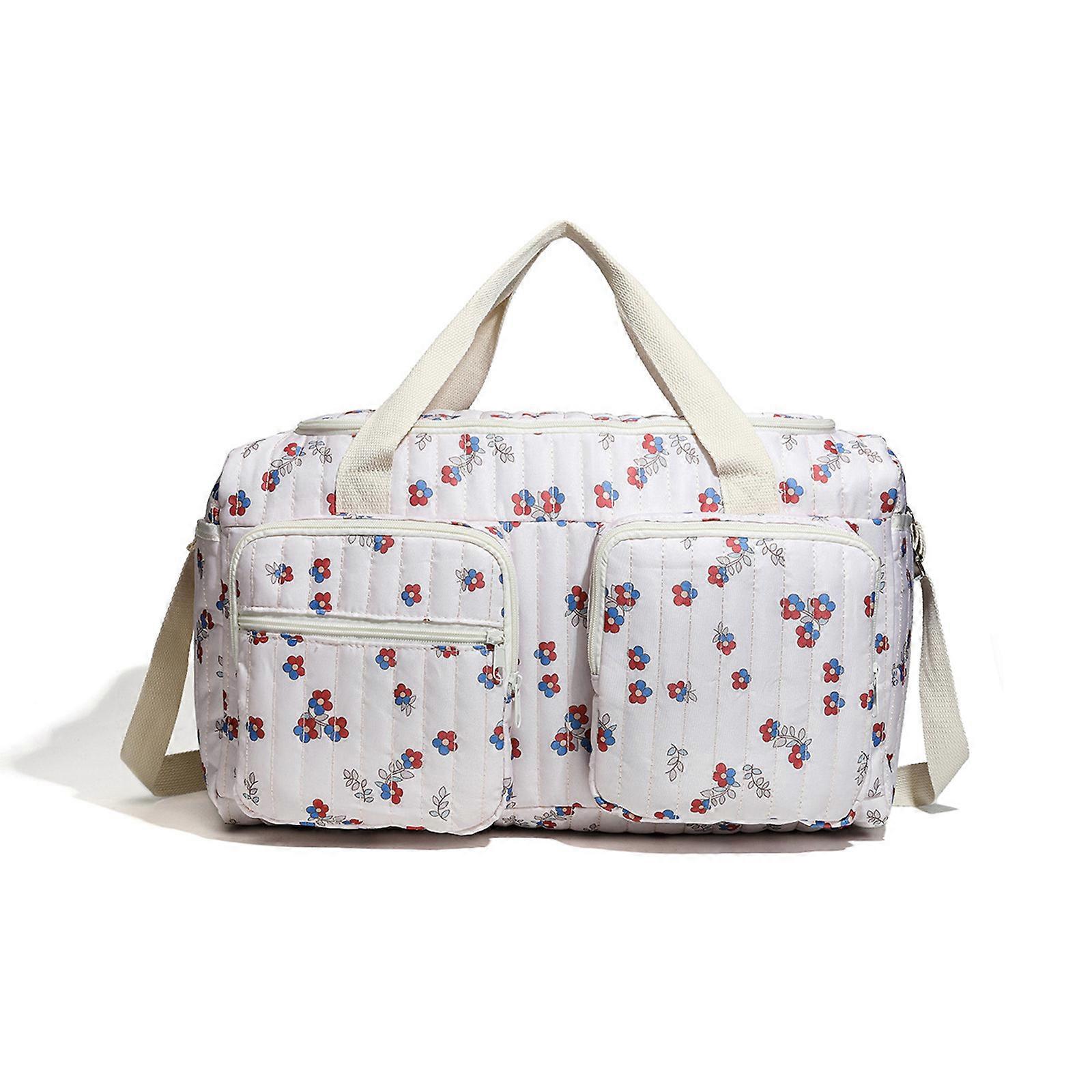 Organized Baby Nappy Bag Multiple Pockets Quick Access Wet Wipes Bag Secure Closure for Hospital and Travel Use Multicolor