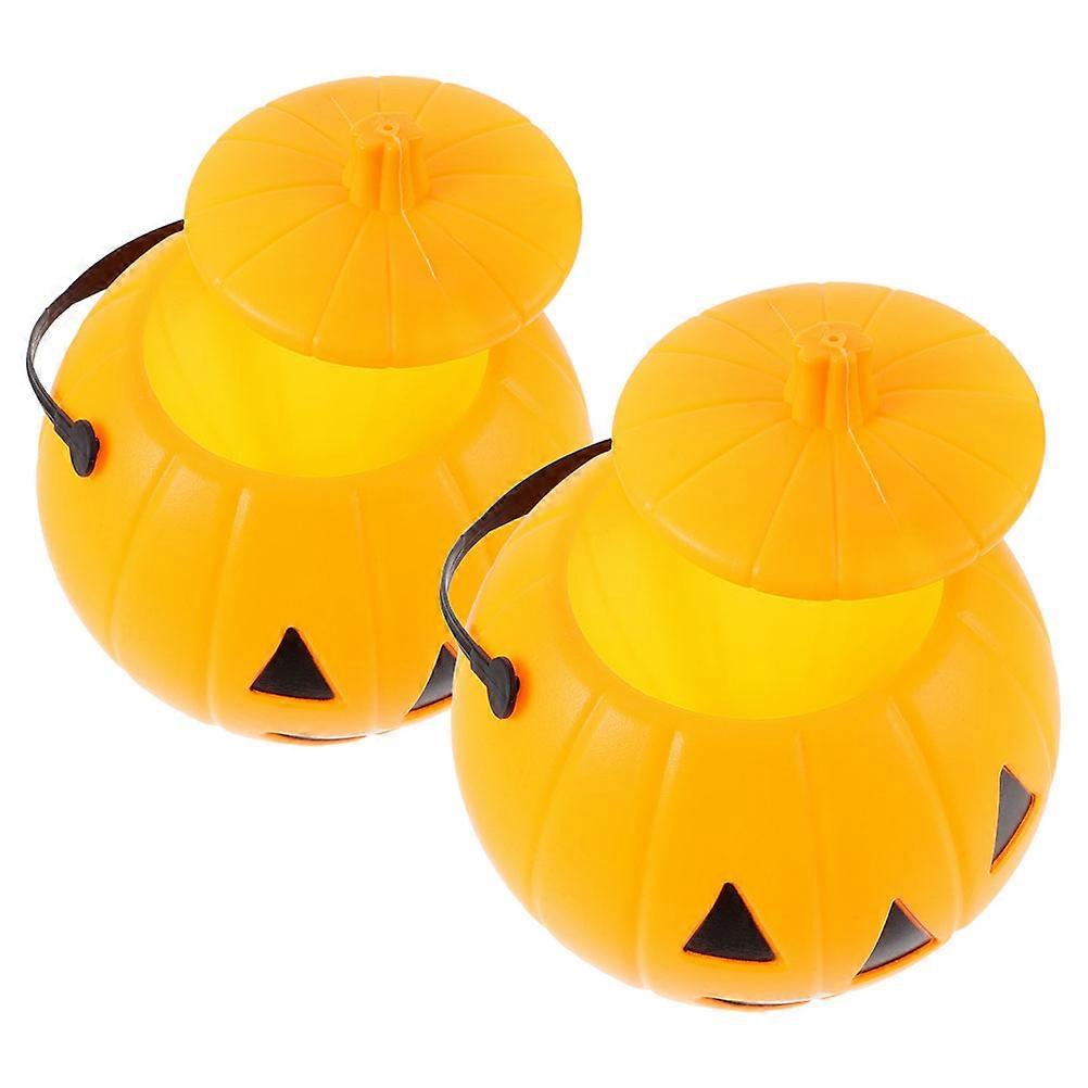 Bucket Portable Pumpkin Candy Bucket for Storage Use 2Pcs Multi