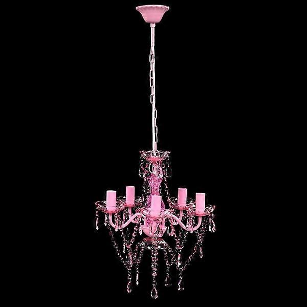 vidaXL Chandelier Pink Pink
