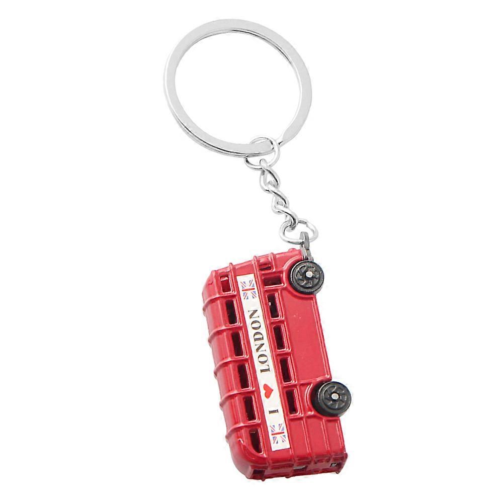 British Bus Keychain for Decor with Zinc Alloy