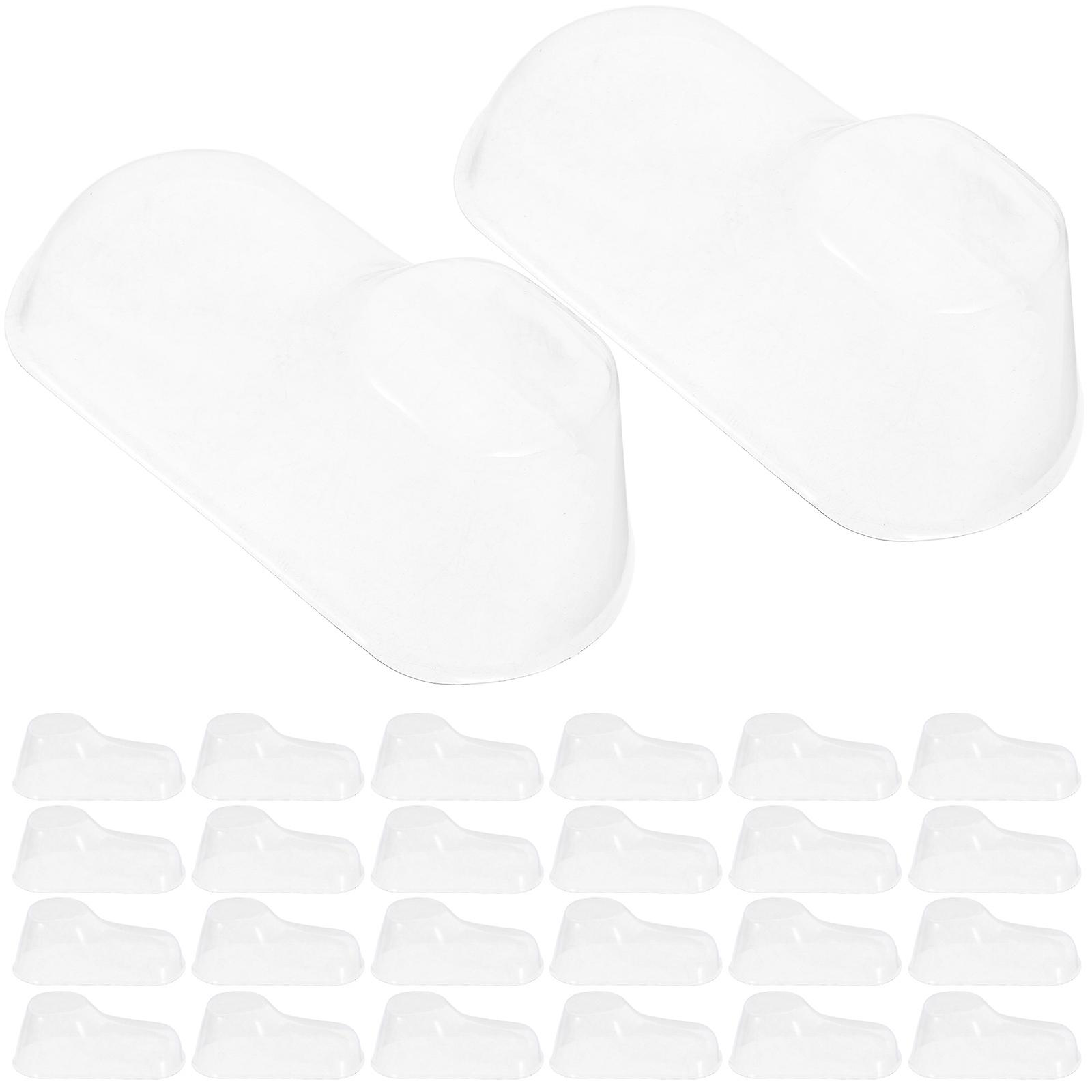 Toddler Booties Display Supports Using Baby Feet Molds 50Pcs Clear Plastic