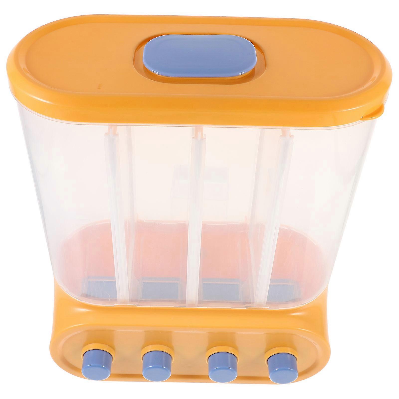 Cereal Dispenser Plastic Grain Container for Easy Use 2Pcs