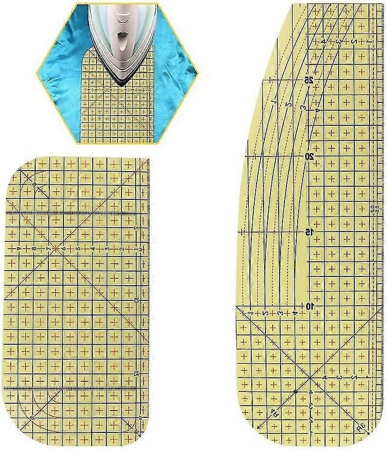 hot iron ruler patch ruler ironing ruler sewing ruler for precise measurement-JJ