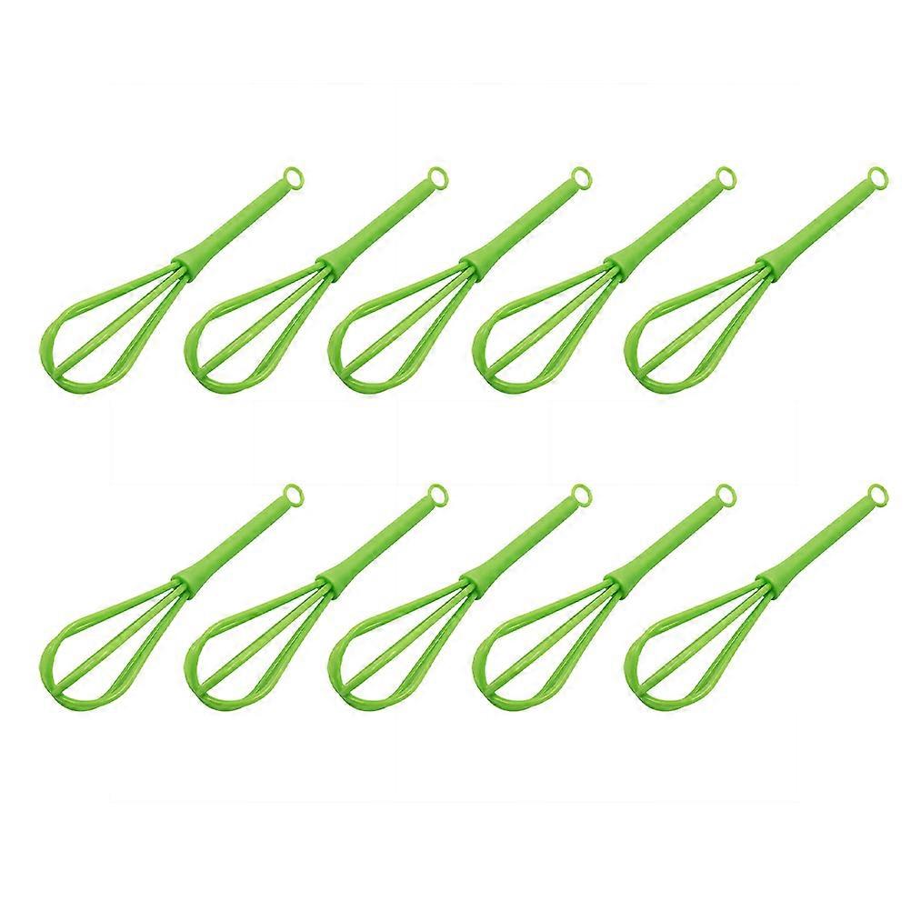 Plastic Egg Whisk for Kitchen Baking 30Pcs Household Use Light Green