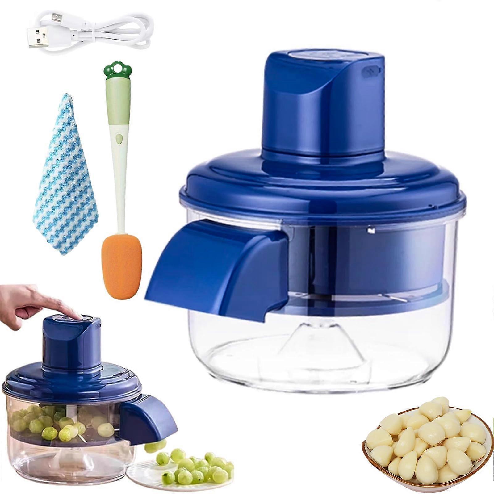 Electric Garlic and Grape Peeler with 20Second Speed Peeling and Precision Rotary Peeling