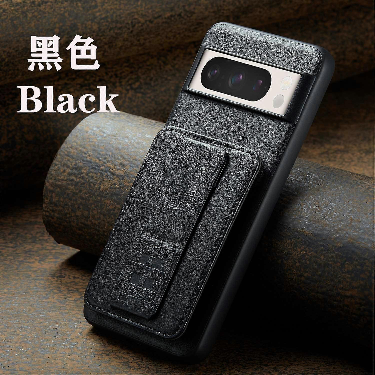 Case For Iphone 13 024 Black Card Holder Leather Back No99