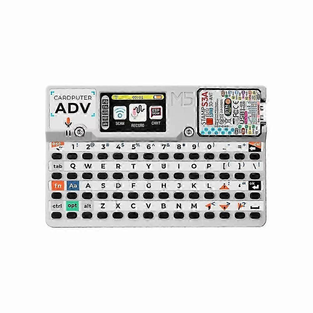 Cardputer Adv Version ESP32 Portable Computer M5StampS3A Development Kit 1.14 Inch Screen 56 Key Keyboard Card