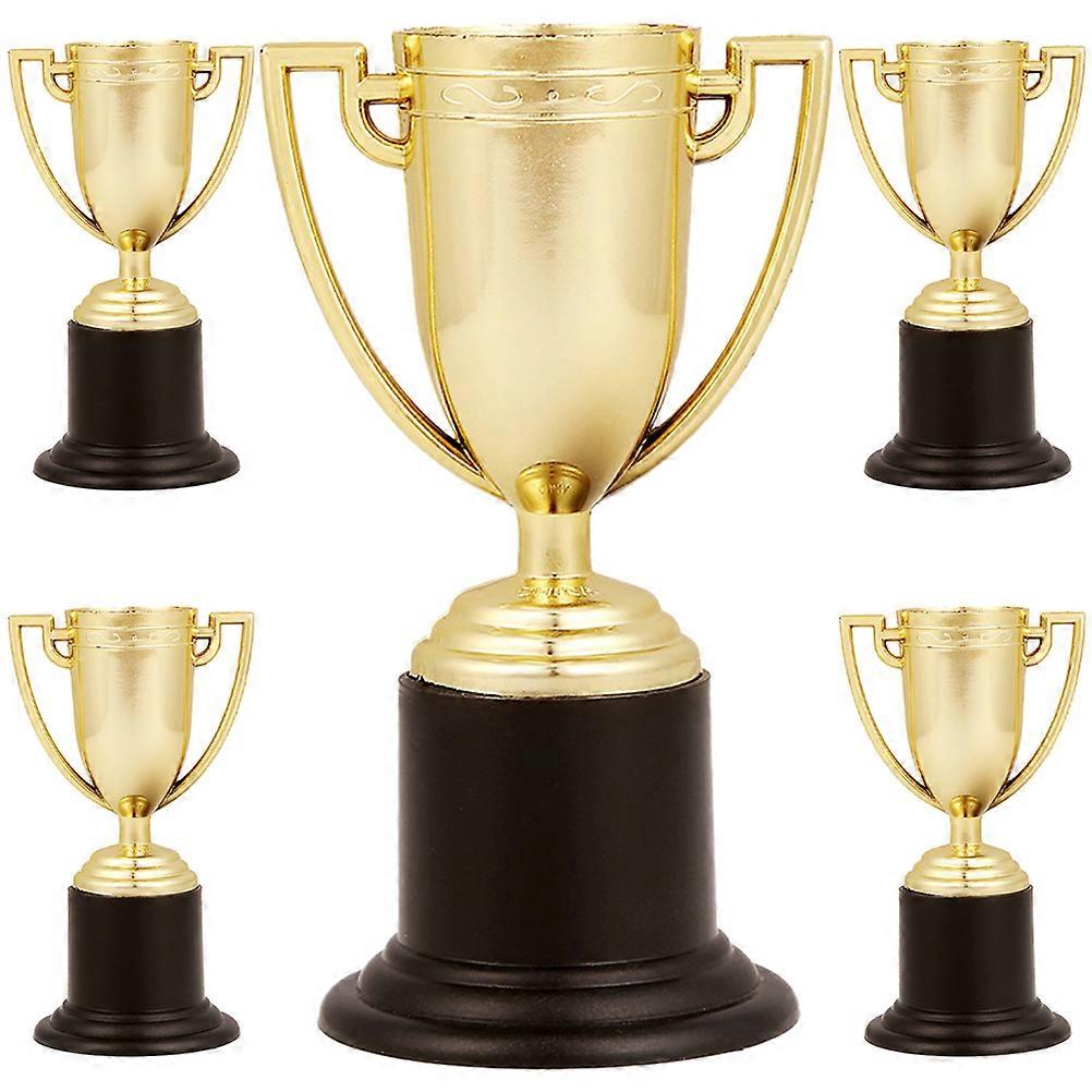 Golden ABS Material Mini for Decoration 5 Pieces Small Size