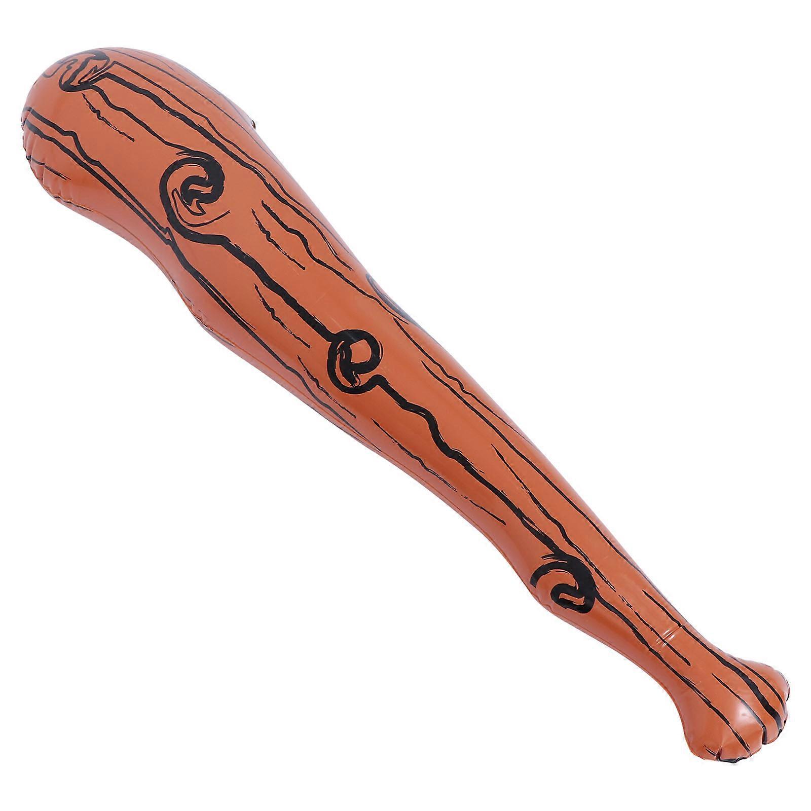 Brown Inflatable Baseball Bat Party Cheering Toy PVC Material 1Pcs