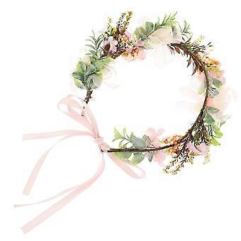 Dog Floral Wedding Collar with Adjustable Ribbon for Pet Use
