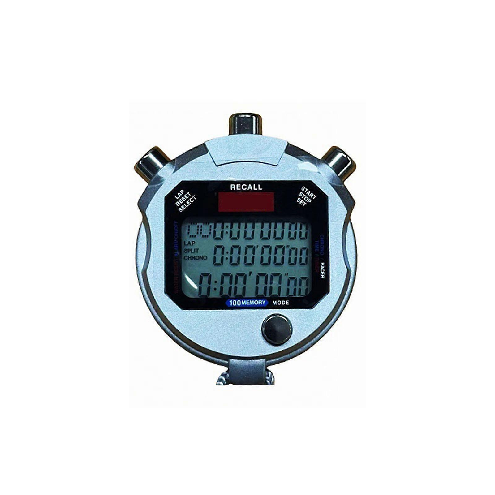 Permanent ABS Plastic Building Clock for Competition Judges Offering 100 Lane 3 Row Accuracy Timing Capability Multicolor