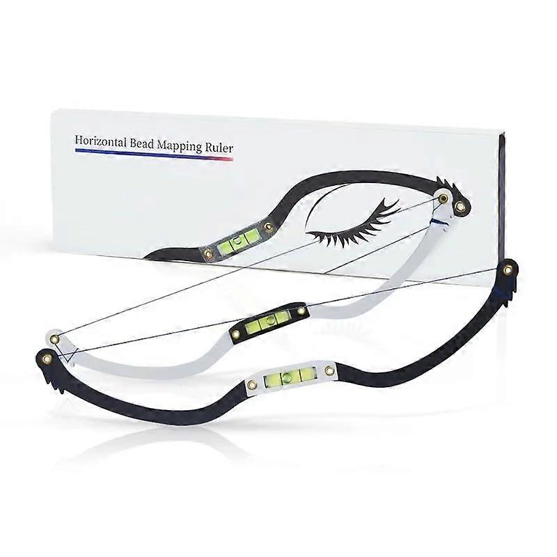 Eyebrow Mapping Tool with Thread and Sponge for Accurate Brow Shaping and Symmetry Guide