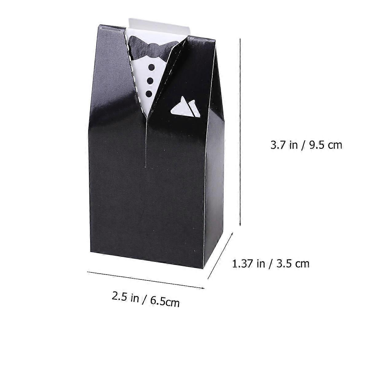 Candy Container Bride Bridegroom Candy Boxes for Storage 100Pcs