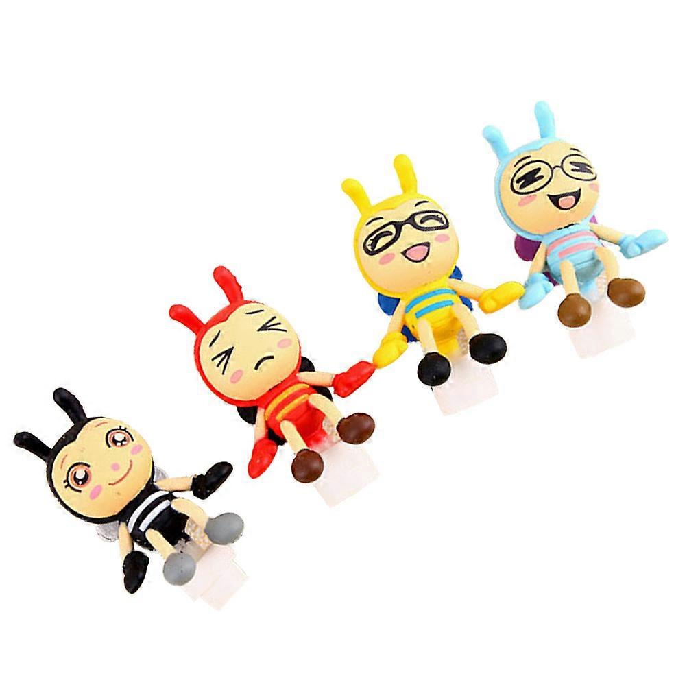 Dustproof Plug PVC Material Prevent Debris Bee Shape 4Pcs