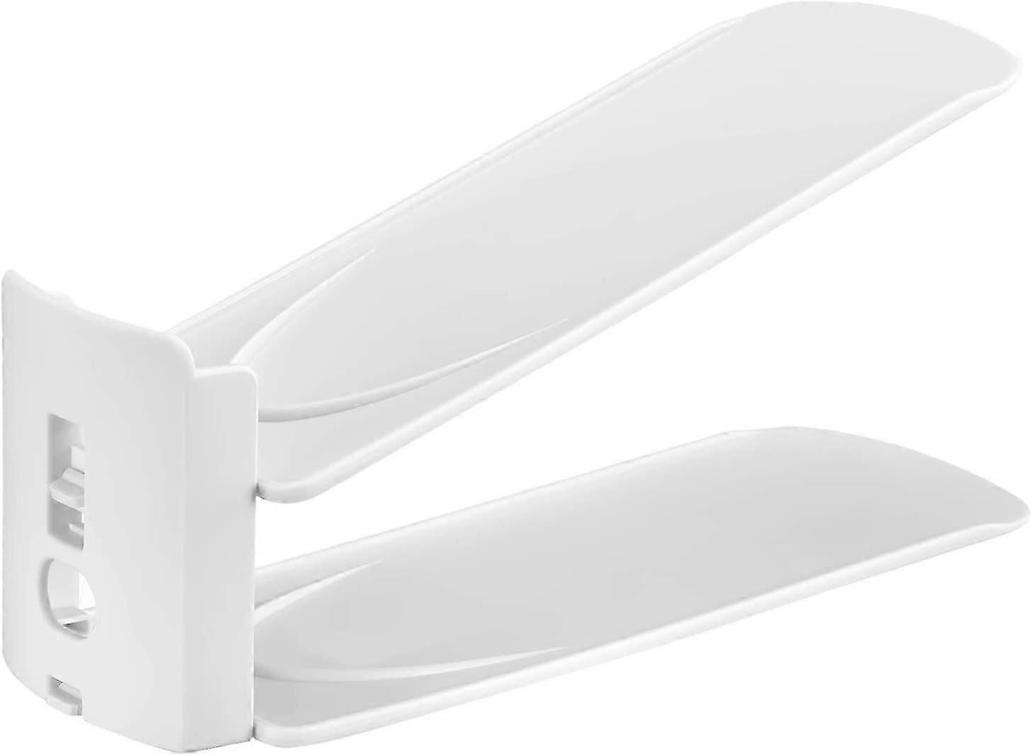 Shoe Slots Organizer PP Double Layer 3 Adjustable Heights Shoes Storage Rack