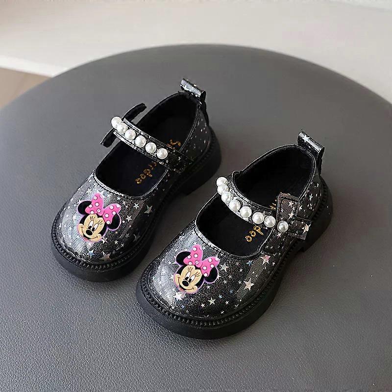 Disney kids Baby Princess Shoes Mickey Mouse Girl Princess Leather Shoes Non-slip Soft Bottom Sandals Spring fall Toddler shoes