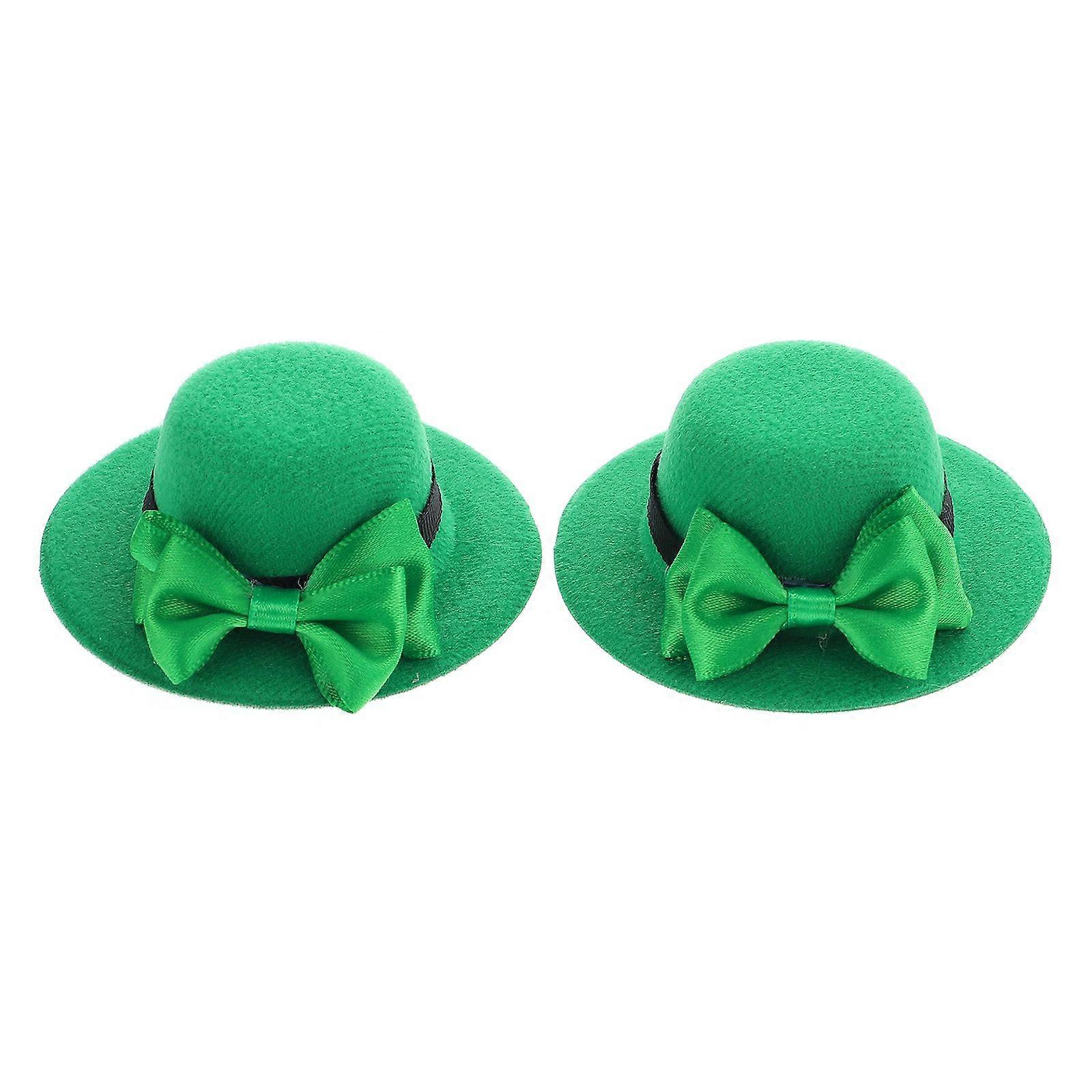 2pcs Mini St. Patrick's Day Hat Wine Bottle Decorations St. Patrick's Day