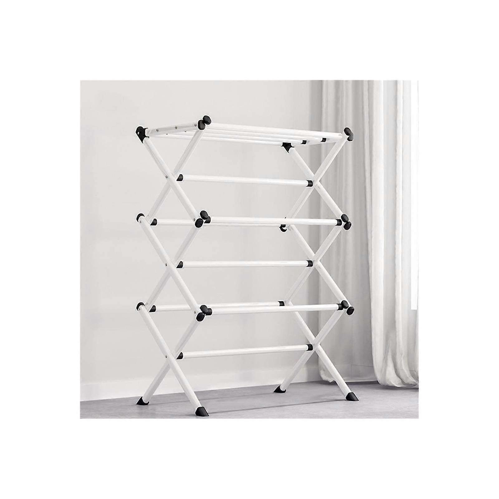 3 Tier Folding Clothes Drying Rack, Space Saving Indoor Laundry Airer for Easy Storage