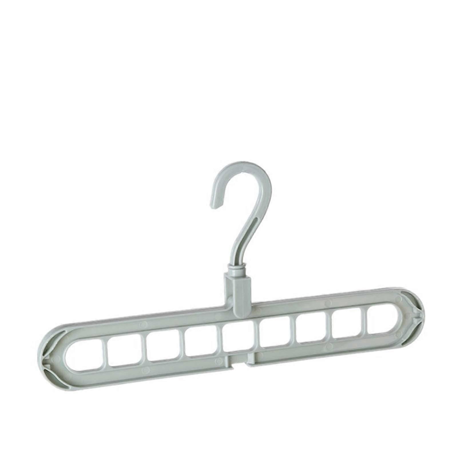 Space Saving Clothes Hanger with Foldable Telescopic MultiPort Design for Laundry and Closet Organization