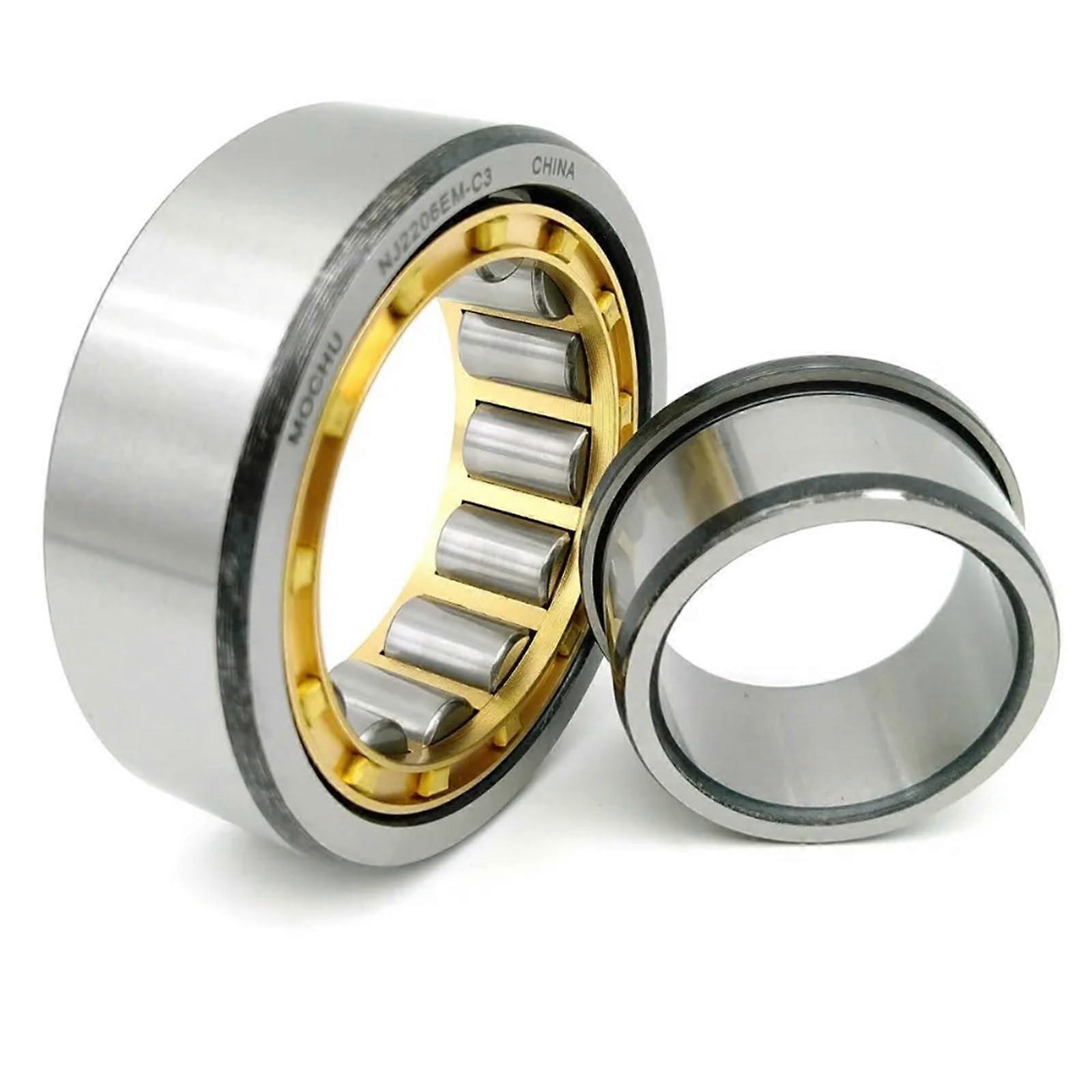 NJ2206EM C3 Cylindrical Roller Bearing 30x62x20  Load Capacity Precision Smooth Rotation
