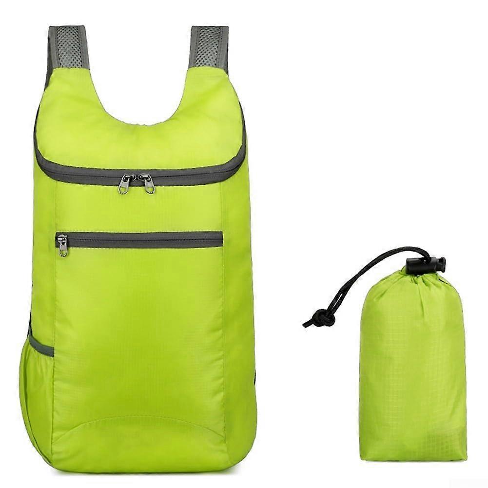 10L Lightweight Waterproof Hiking Backpack Foldable Compact Travel Daypack for Camping Green