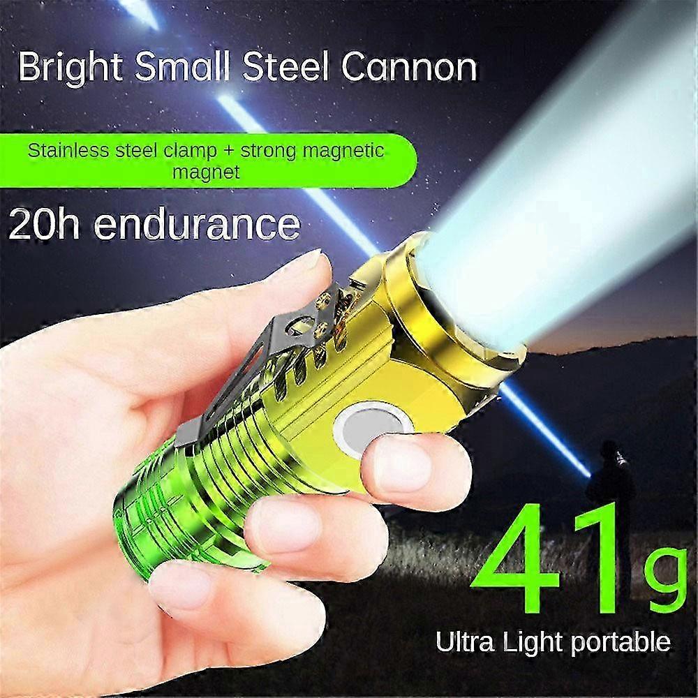 Three-Eyed Monster Mini Flash Super Power flashlight Flashlight strong light rechargeable super bright, portable lighting