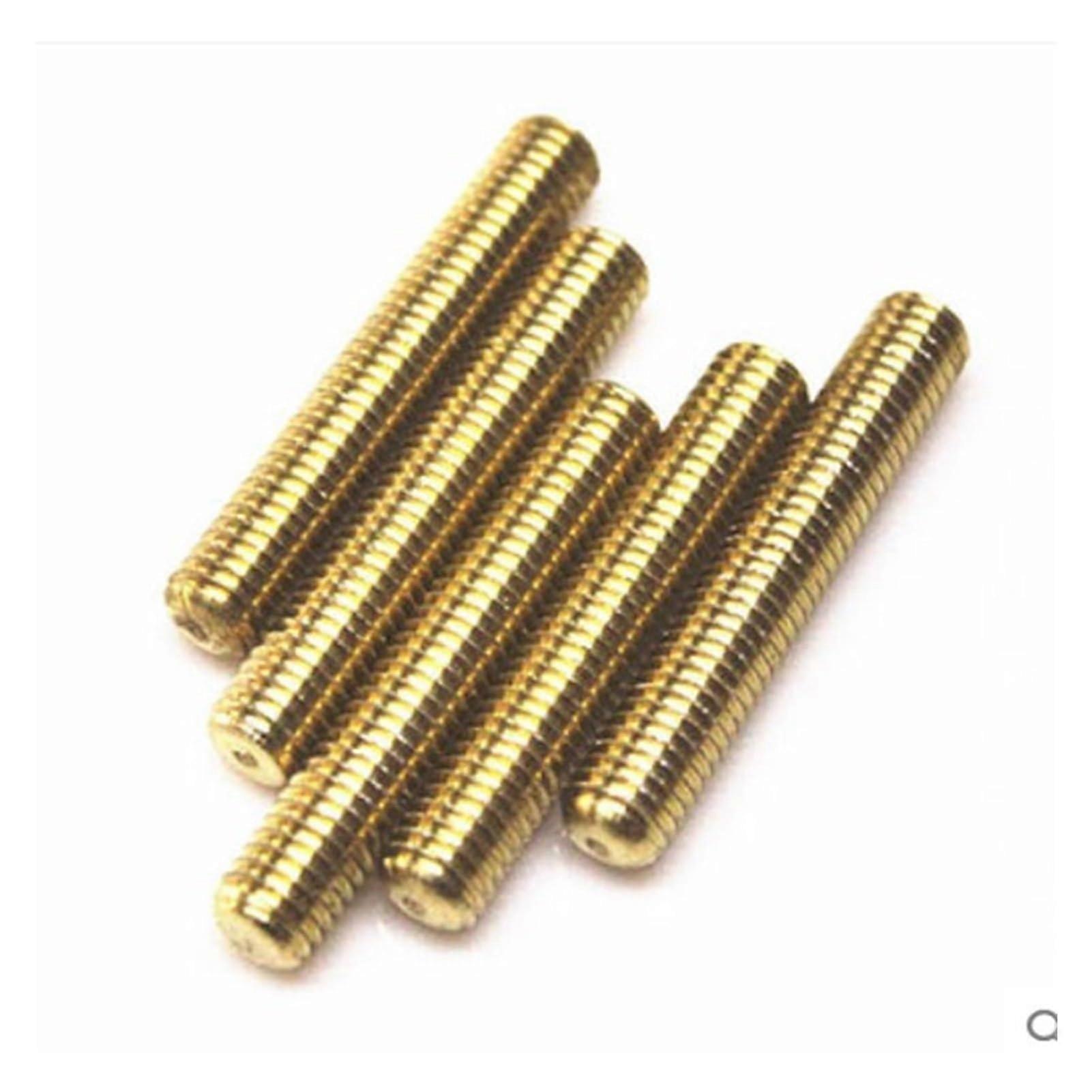 M8 Brass Threaded Rod 100mm Full Thread Bolt Metric Precision Fit Corrosion Resistant
