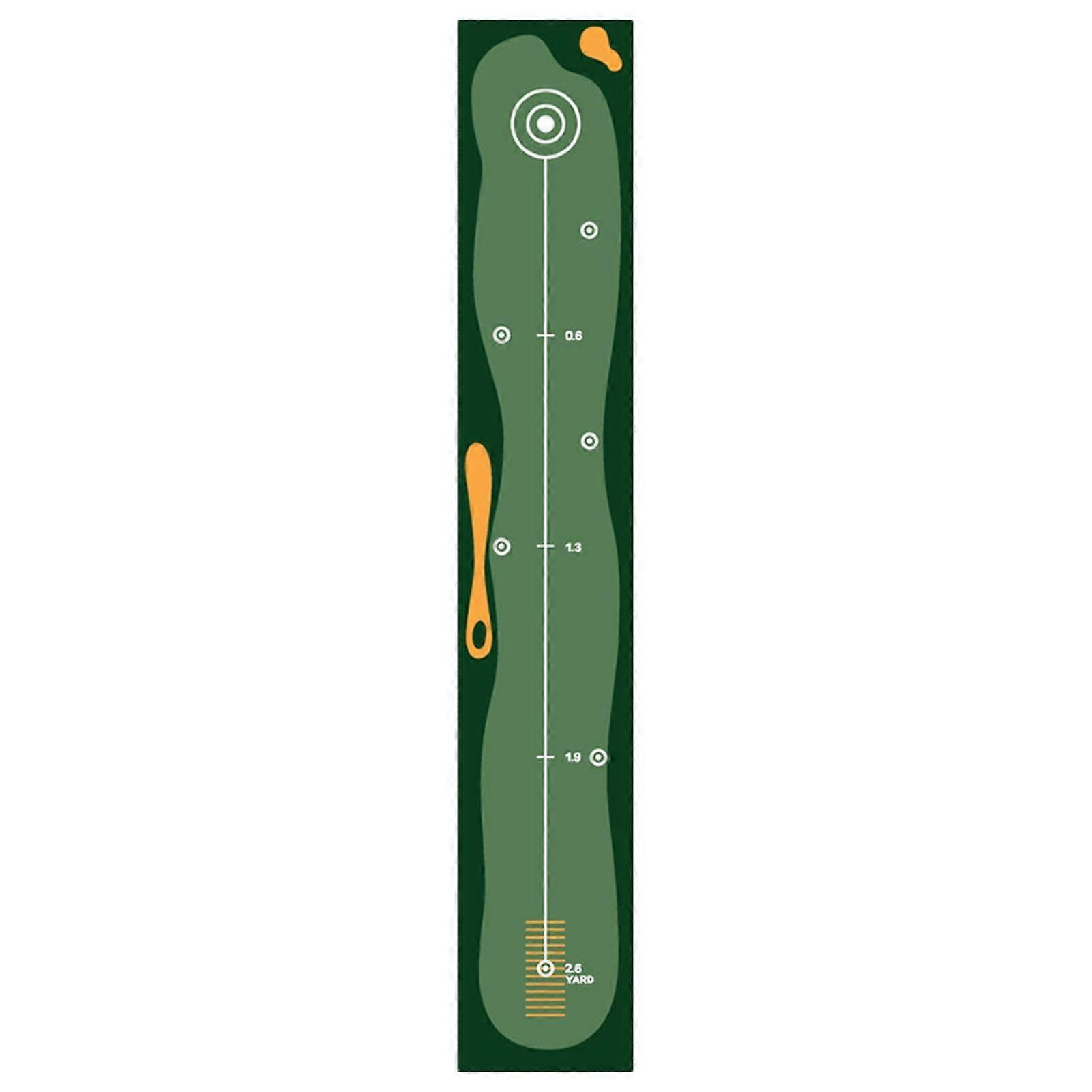 Golf Putting Mat with Precision Power Control and Real Hole Simulation for Indoor Practice