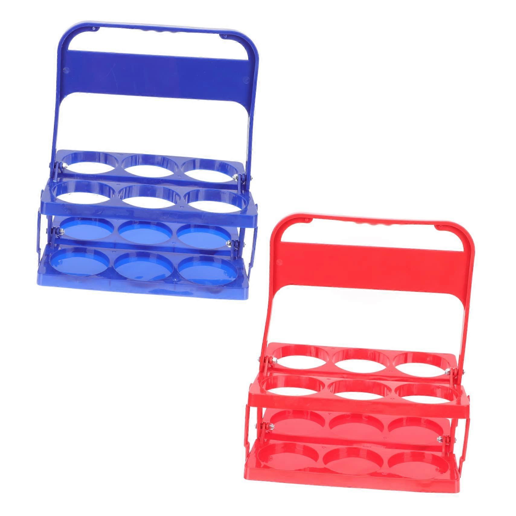 2pcs Beer Bottle Carrier with Secure MultiBottle Storage Rack for Kitchen and Bar Organization