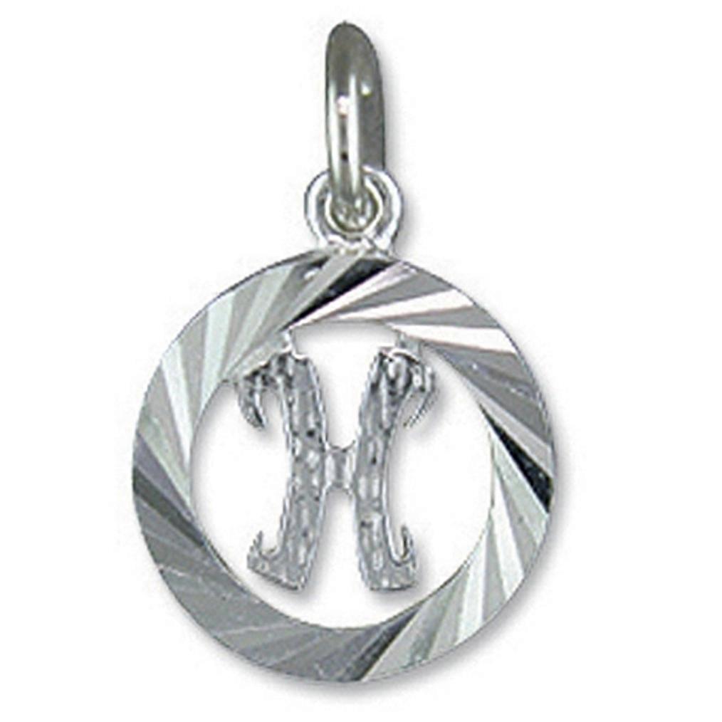 Letter H Initial .925 silver charm pendant x1 initials charms Range10