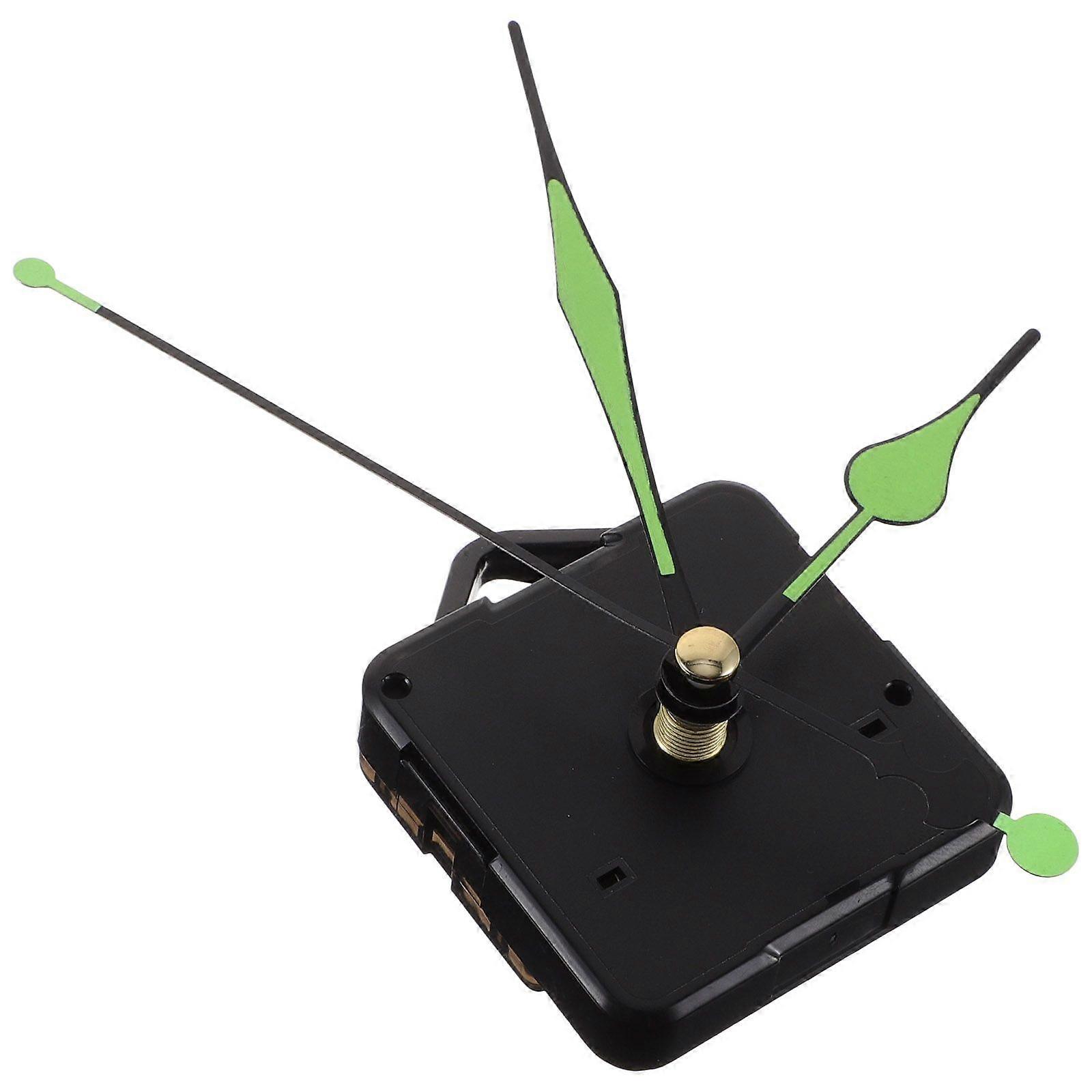 1 Set Clock Mechanism Luminous Long Shaft Hand Clock Movement Accessory