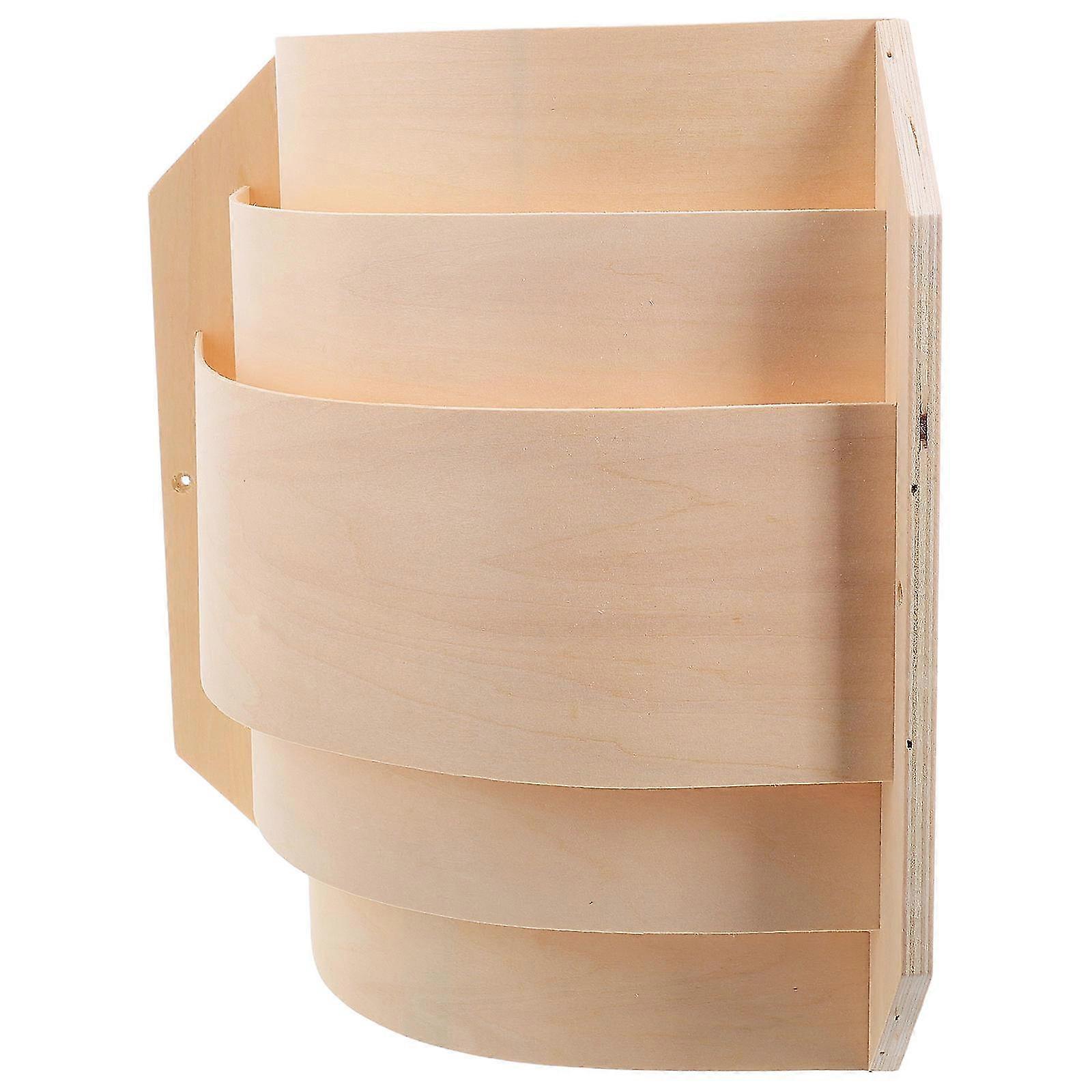 Wooden Sauna Light Shade for Corner Soft Lighting
