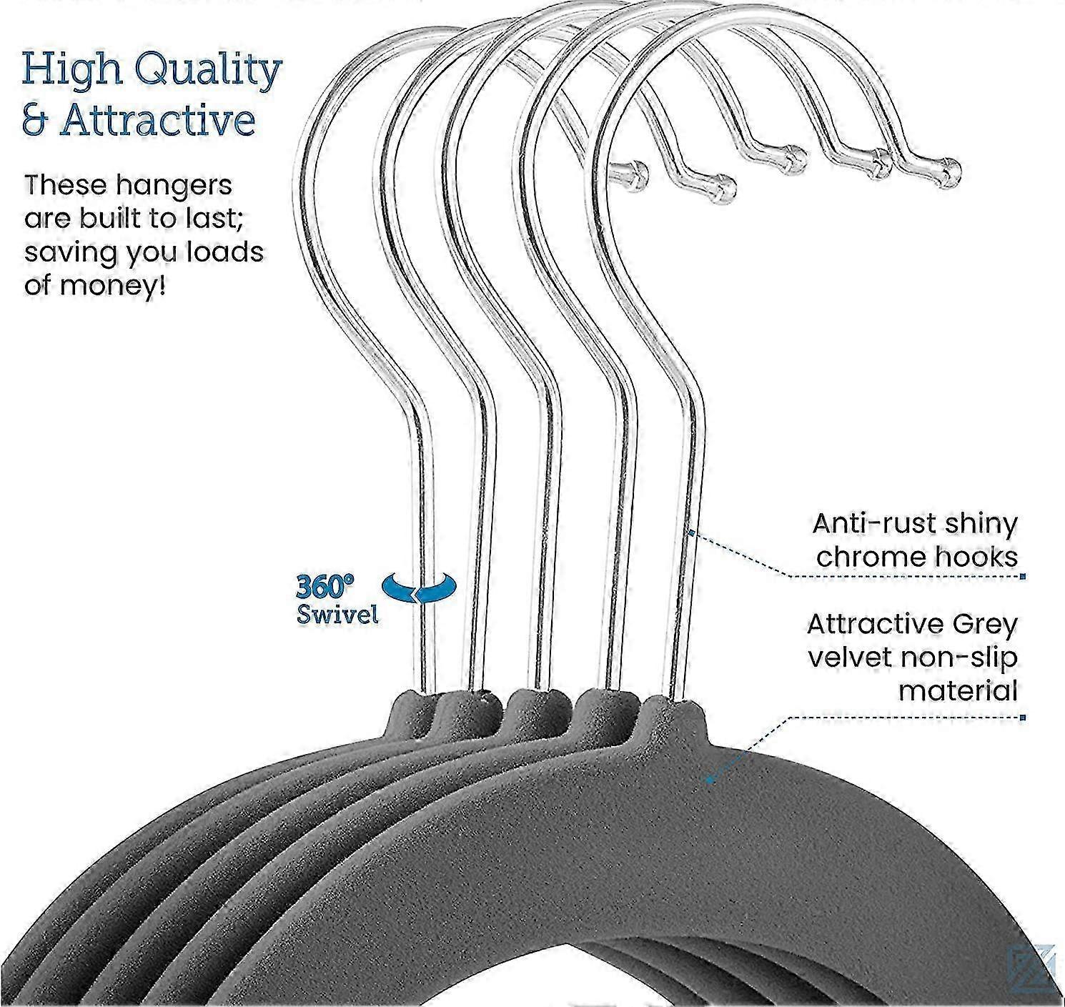 Umerase de catifea antiderapante - Umerase costum (10-pack)