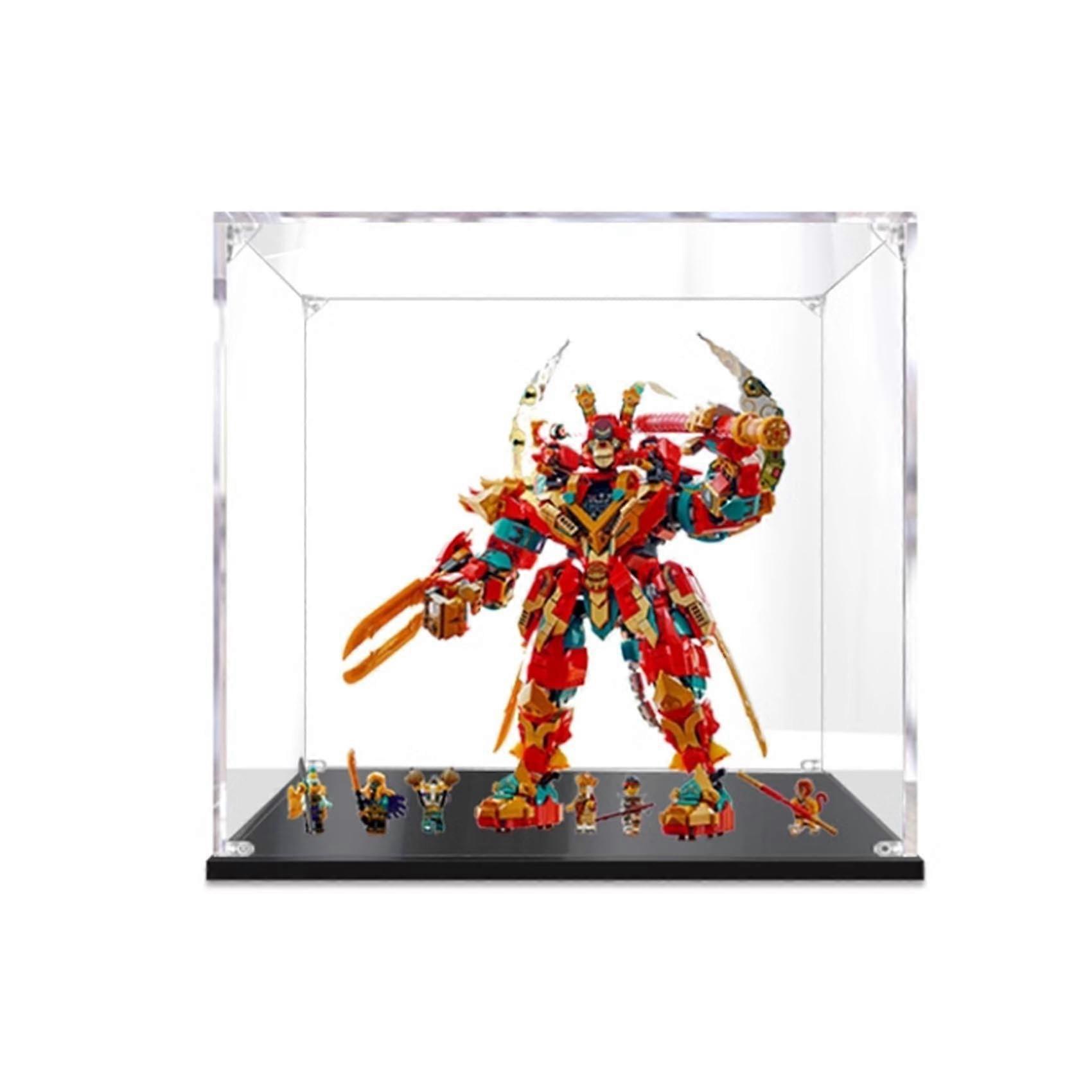 Acrylic Display Case for  80045 Morphing Mecha, Crystal Clear Dustproof Showcase, Easy Assembly