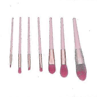 7PCS Sminkborstar Blandning Pulver Kosmetiska Borstar För Foundation Rodnad Ögonskugga Concealers
